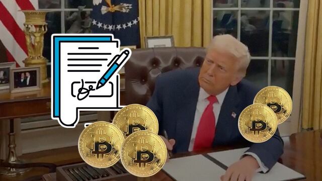 Donald Trump firma orden ejecutiva sobre Bitcoin