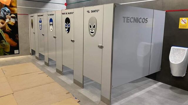 Los baños del AIFA sobre lucha libre