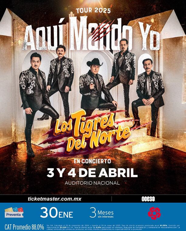 Los Tigres del Norte en el Auditorio Nacional