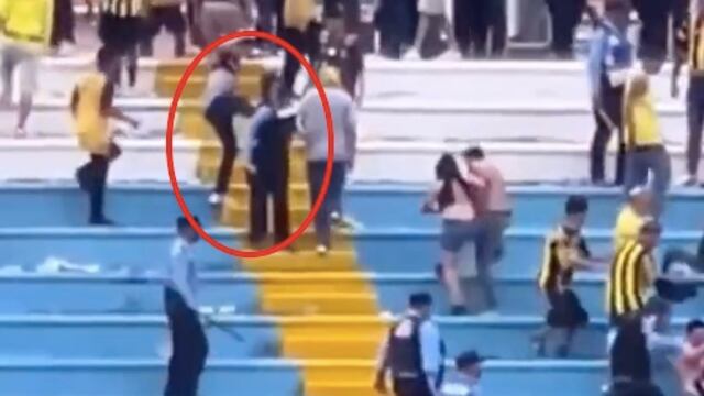 Agresión a mujer policía en Honduras