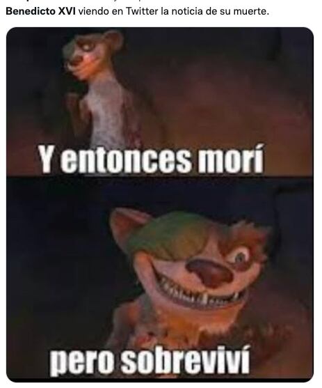 Memes de Benedicto XVI sobre su supuesta muerte