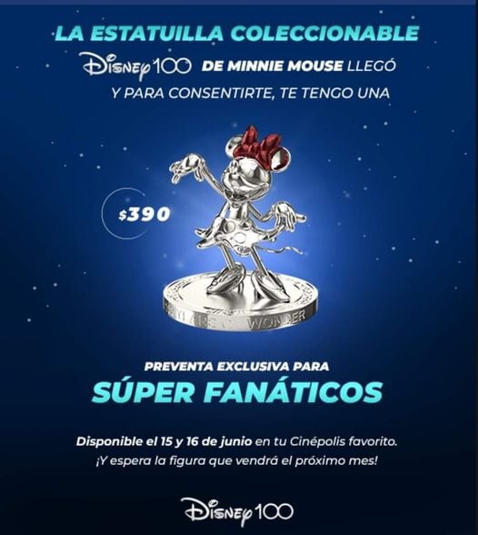 Estatuillas de Disney en Cinépolis
