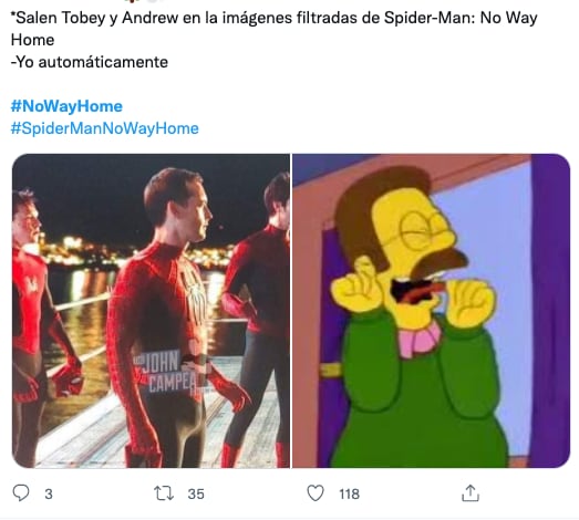 Memes sobre filtraciones de ‘Spider-Man: No Way Home’