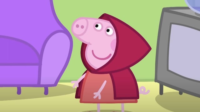 Peppa Pig es Caperucita Roja en una obra