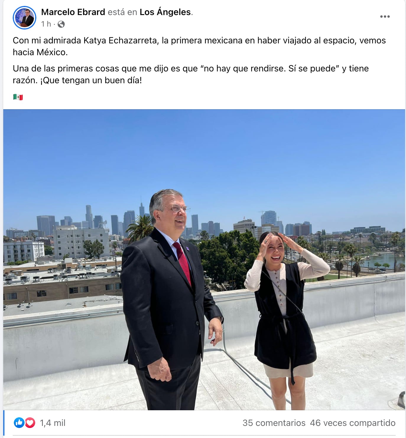 Marcelo Ebrard y Katya Echazarreta