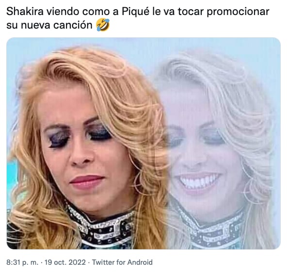 Meme de Shakira y su "dulce venganza" a Gerard Piqué