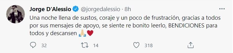 Jorge D´Alessio se siente frustrado tras asalto