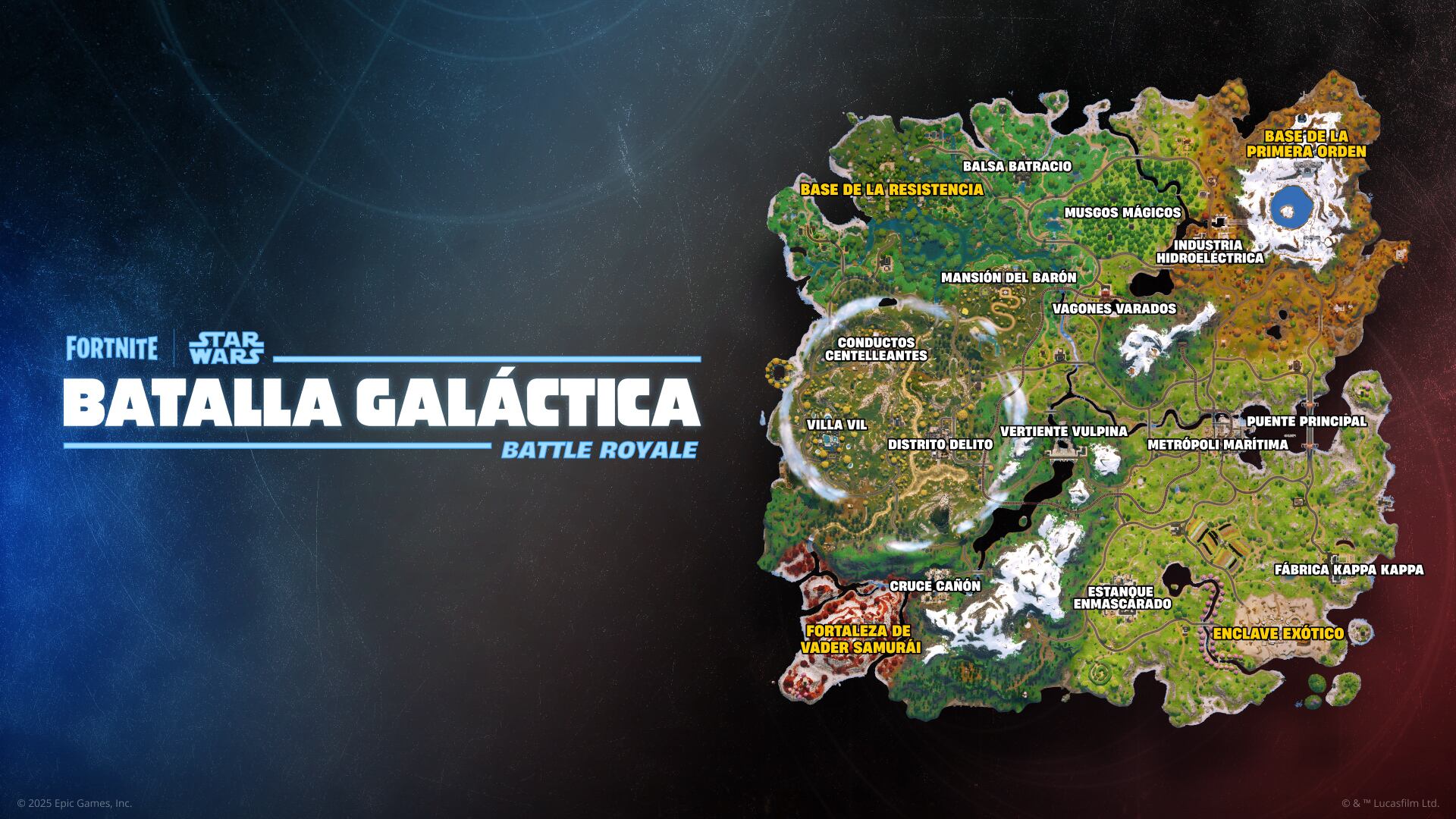 Fornite Batalla Galáctica de Star Wars