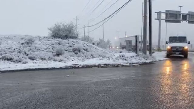 Coahuila se cubre de nieve