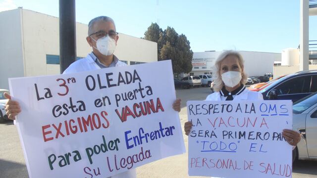 Protesta de médicos en Chihuahua