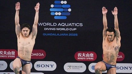 Osmar Olvera y Juan Celaya ganan plata en Copa del Mundo de Clavados