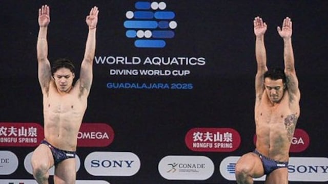 Osmar Olvera y Juan Celaya ganan plata en Copa del Mundo de Clavados