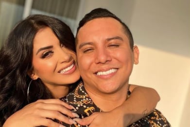 Kimberly Flores y Edwin Luna