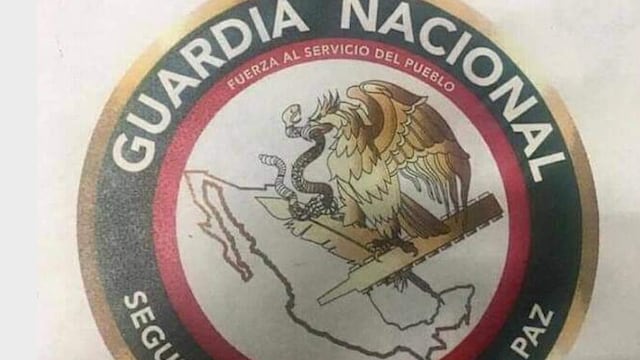 Escudo del uniforme de la Guardia Nacional. Nuevo diseño.