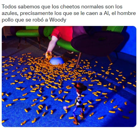 Discusión sobre cheetos normales.