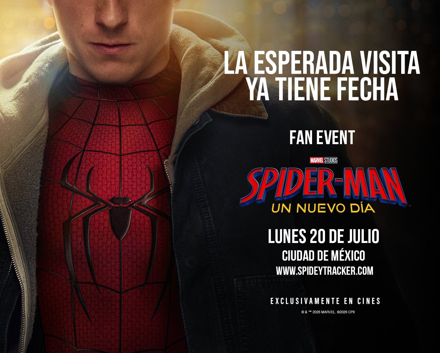 Tom Holland en CDMX por Spider-Man: Brand New Day