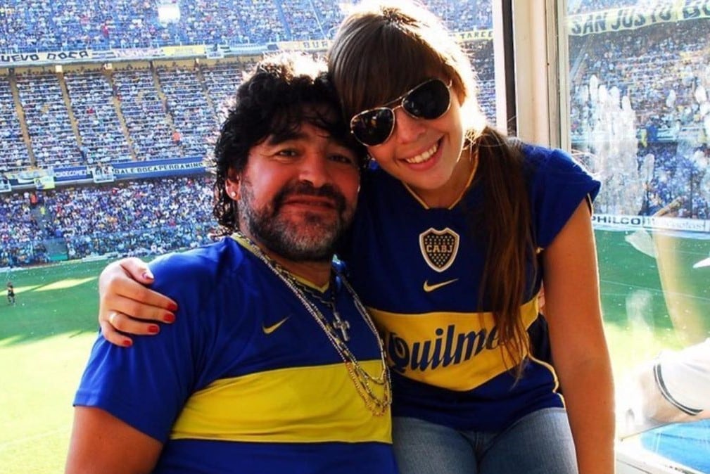 Diego Armando Maradona y Dalma Maradona