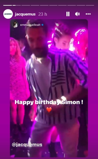 Jacquemus bailando.