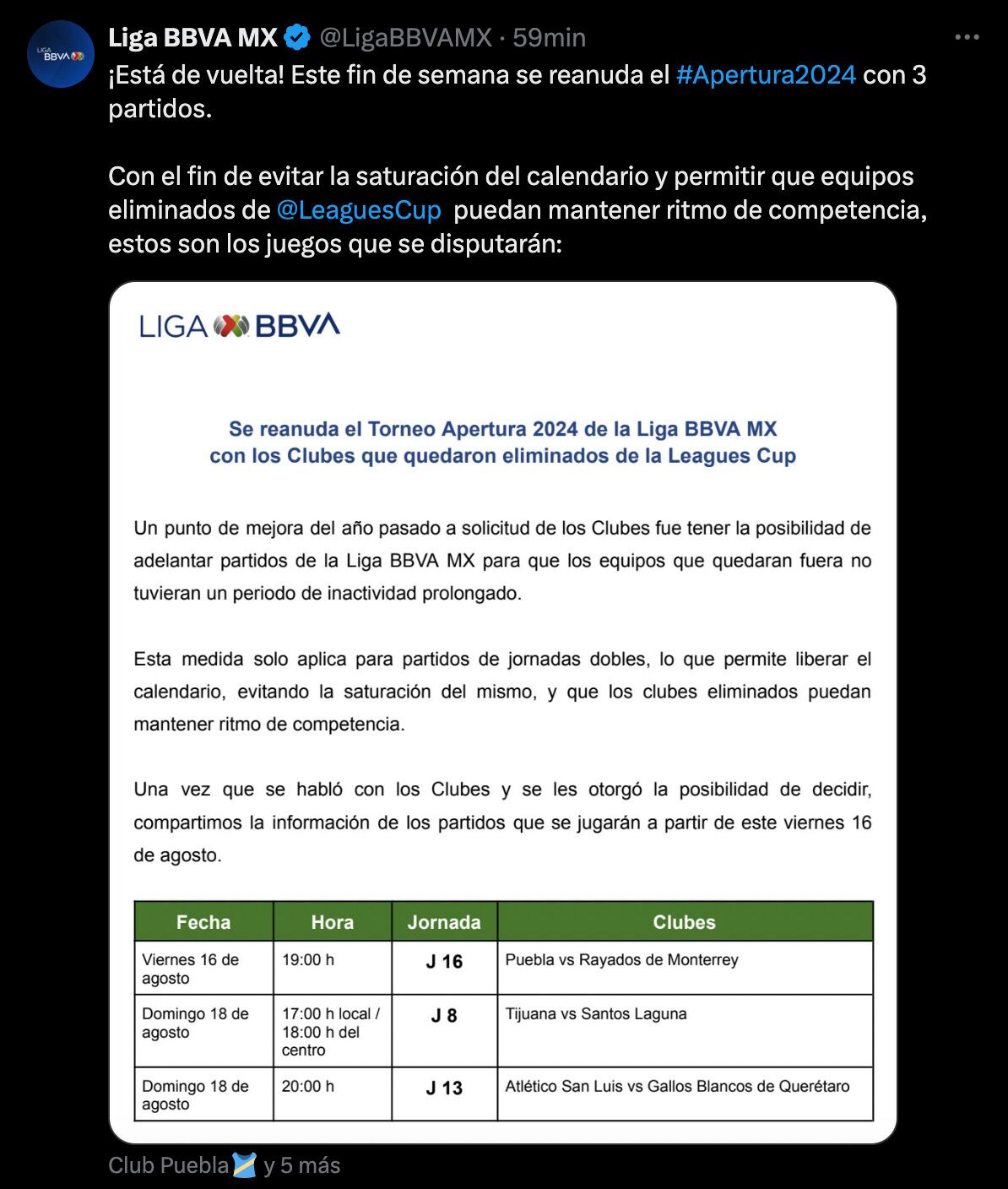 Liga MX reanuda algunos partidos