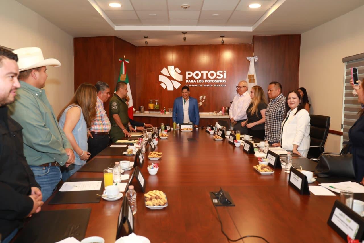 Ricardo Gallardo fortalece estrategia de seguridad en municipios de SLP.