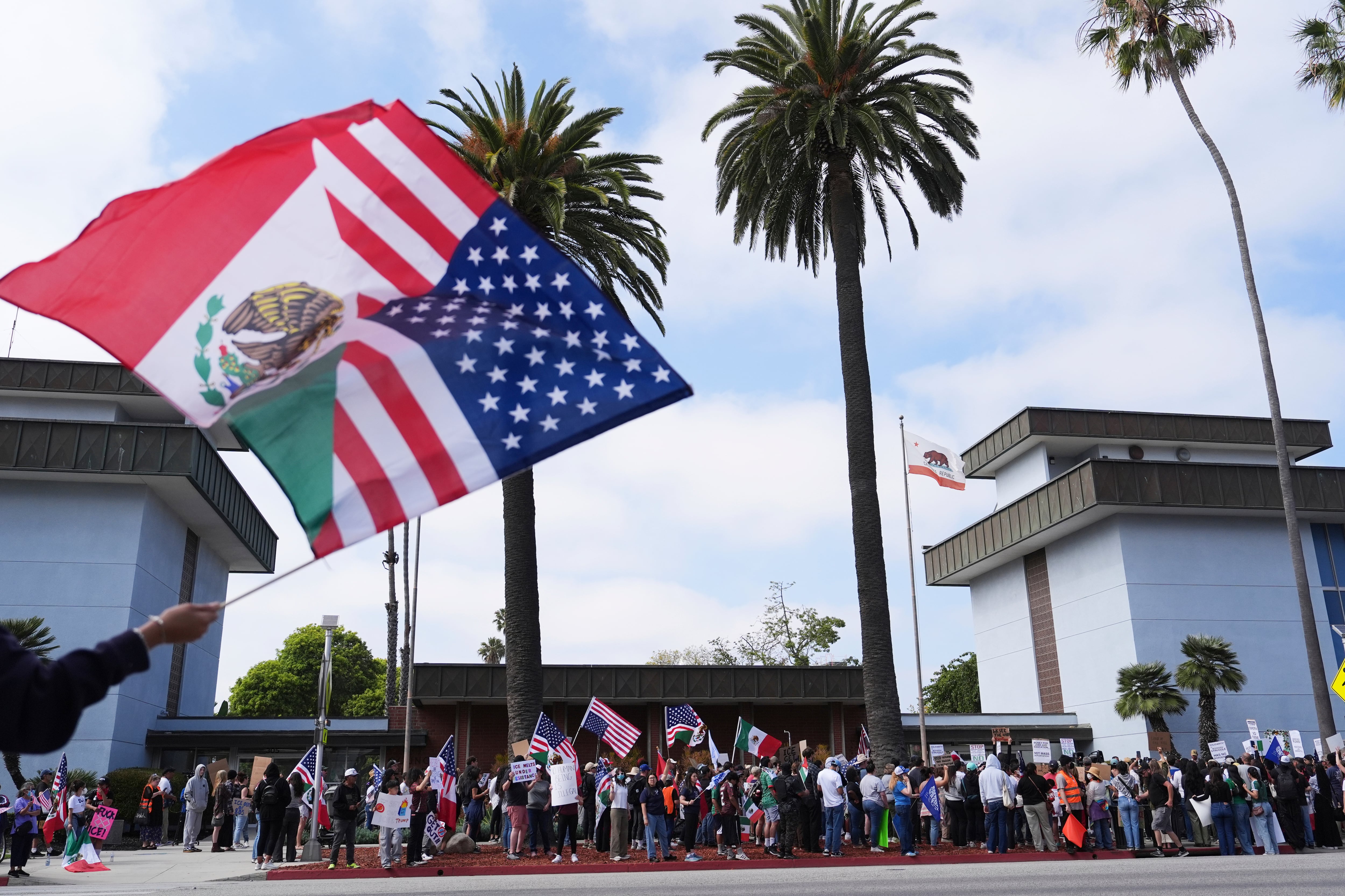 Protestas contra ICE en Oxnard, Estados Unidos