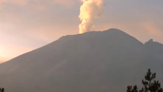 Volcán Popocatépetl hoy 18 de febrero