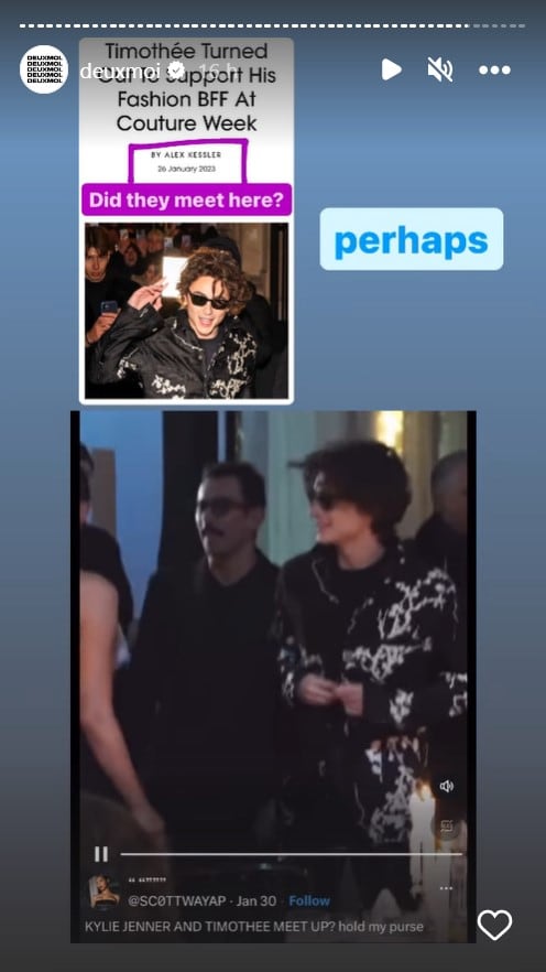 Kylie Jenner y Timothée Chalamet