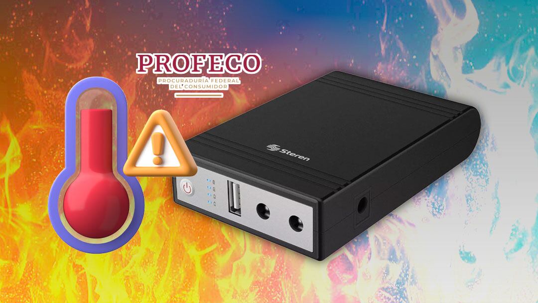 Profeco y Steren Emiten Alerta Urgente por Riesgo de Sobrecalentamiento en 20 Mil Mini UPS