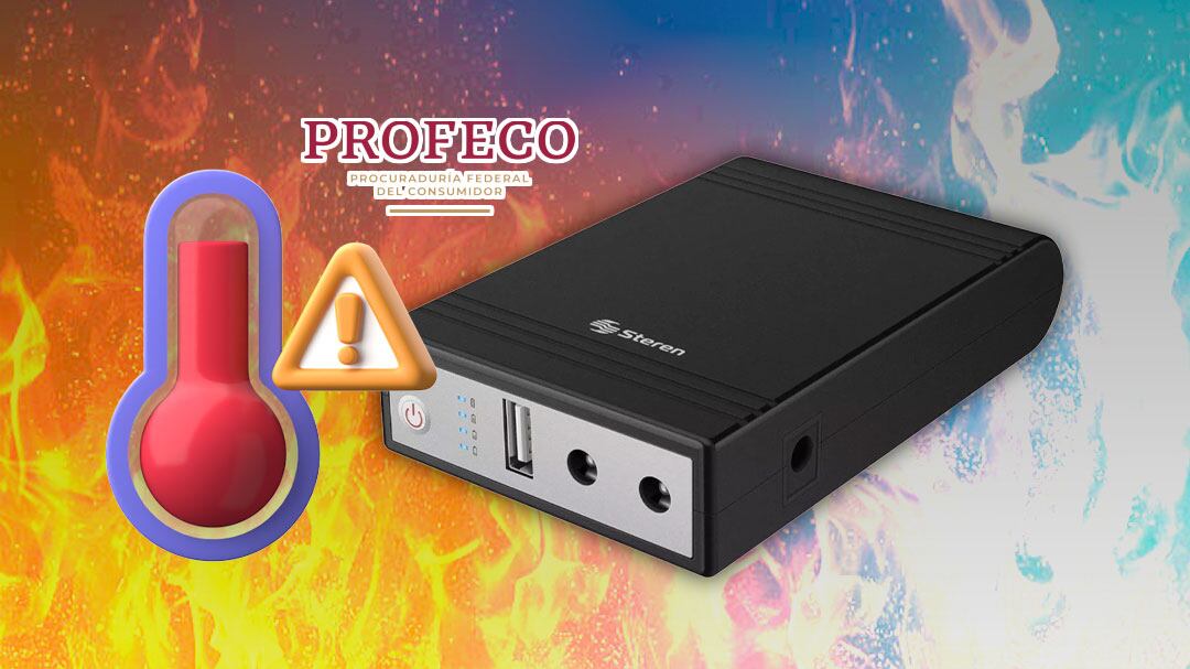 NoBreak Mini UPS de Steren: Profeco advierte riesgo de sobrecalentamiento