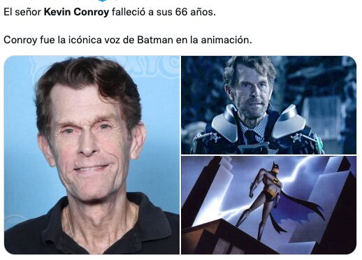 Muere Kevin Conroy, la voz oficial de Batman desde 1990