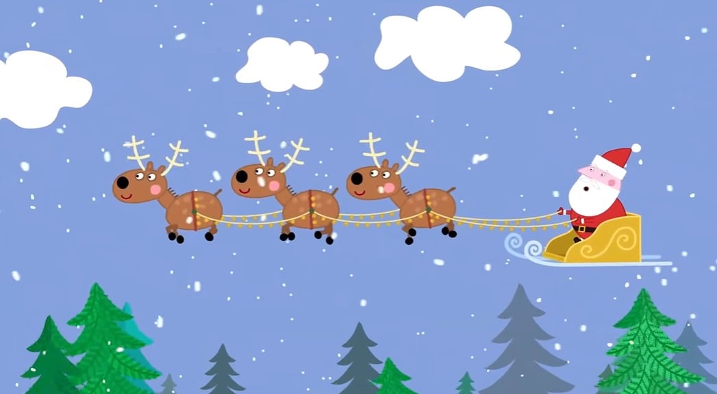 Peppa Pig y George conocen a Santa Claus