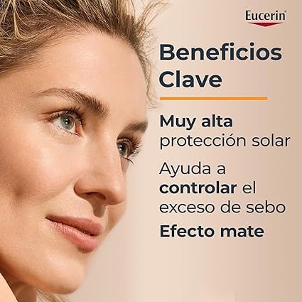 Bloqueador solar efecto mate de Eucerin