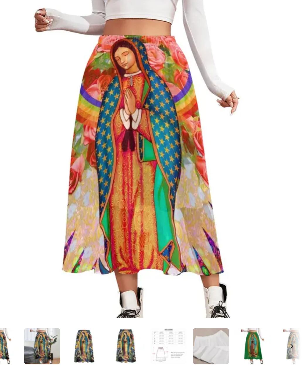 Virgen de Guadalupe en ropa