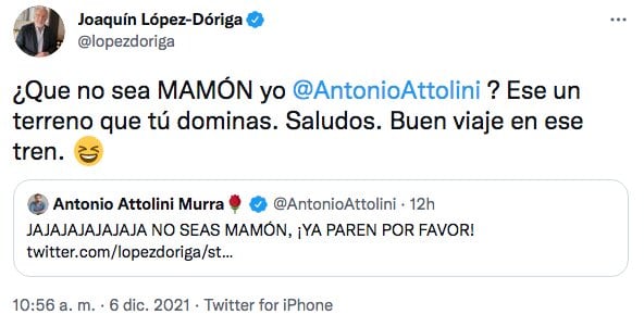 Tuit de Joaquín López-Dóriga