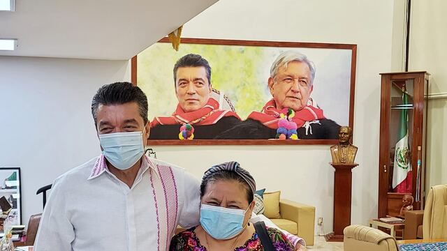 Rutilio Escandón y Rigoberta Menchú