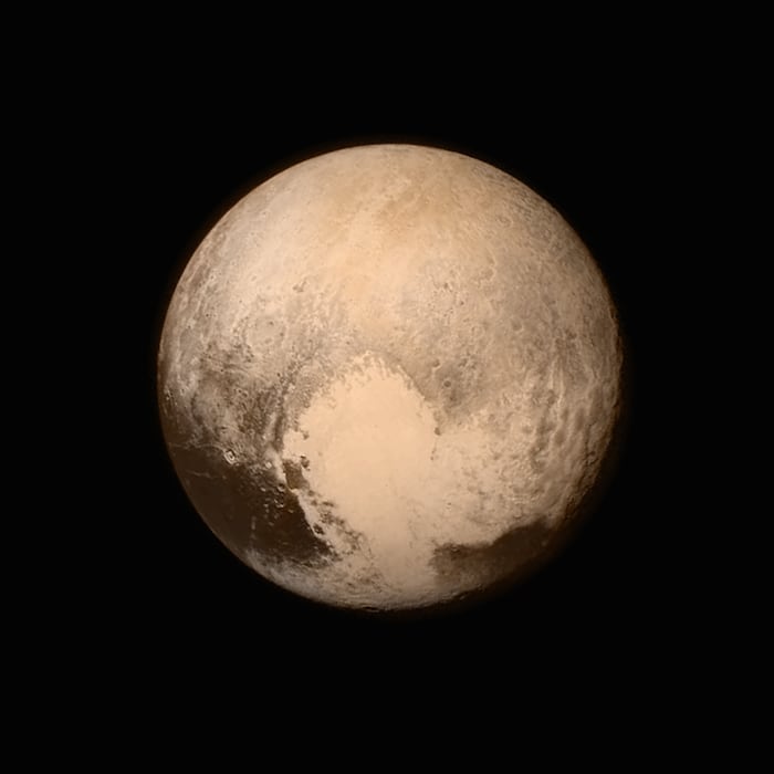Plutón tomado por la sona New Horizons