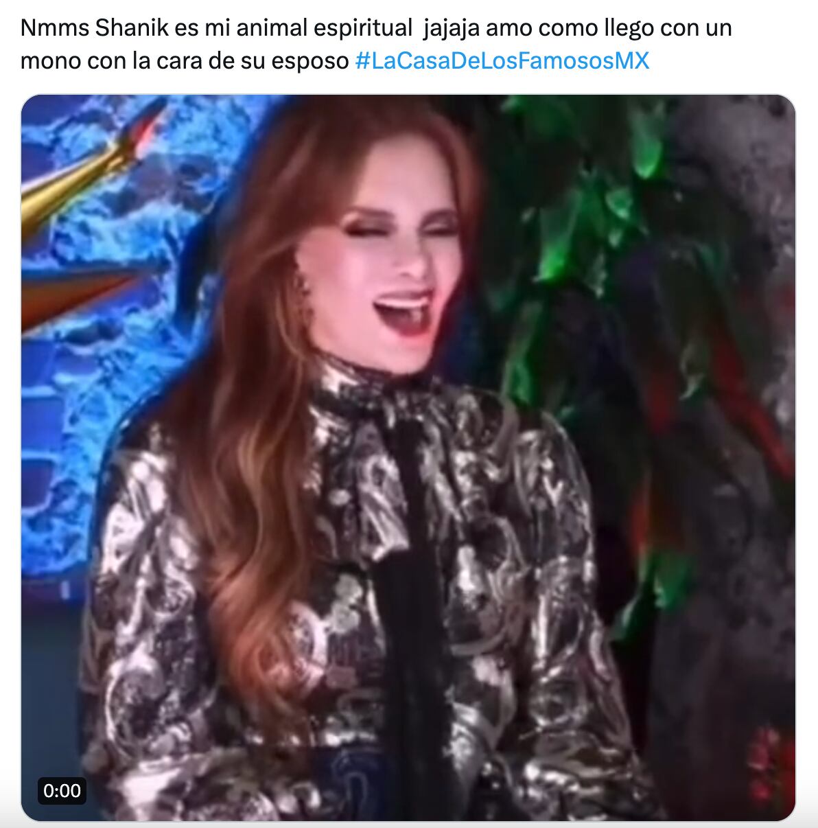 Meme de Shanik Berman en La Casa de los Famosos México 2024