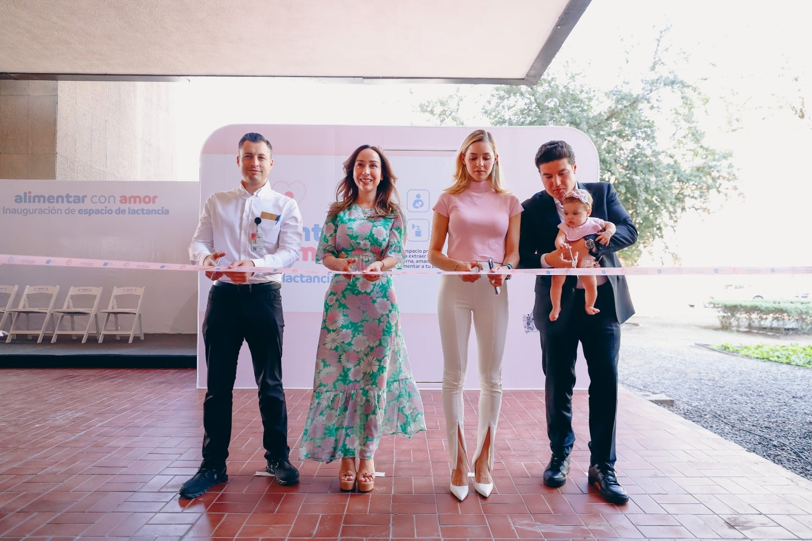 Samuel García, Mariana Rodríguez y Luis Donaldo Colosio inauguraron Lactario en Monterrey