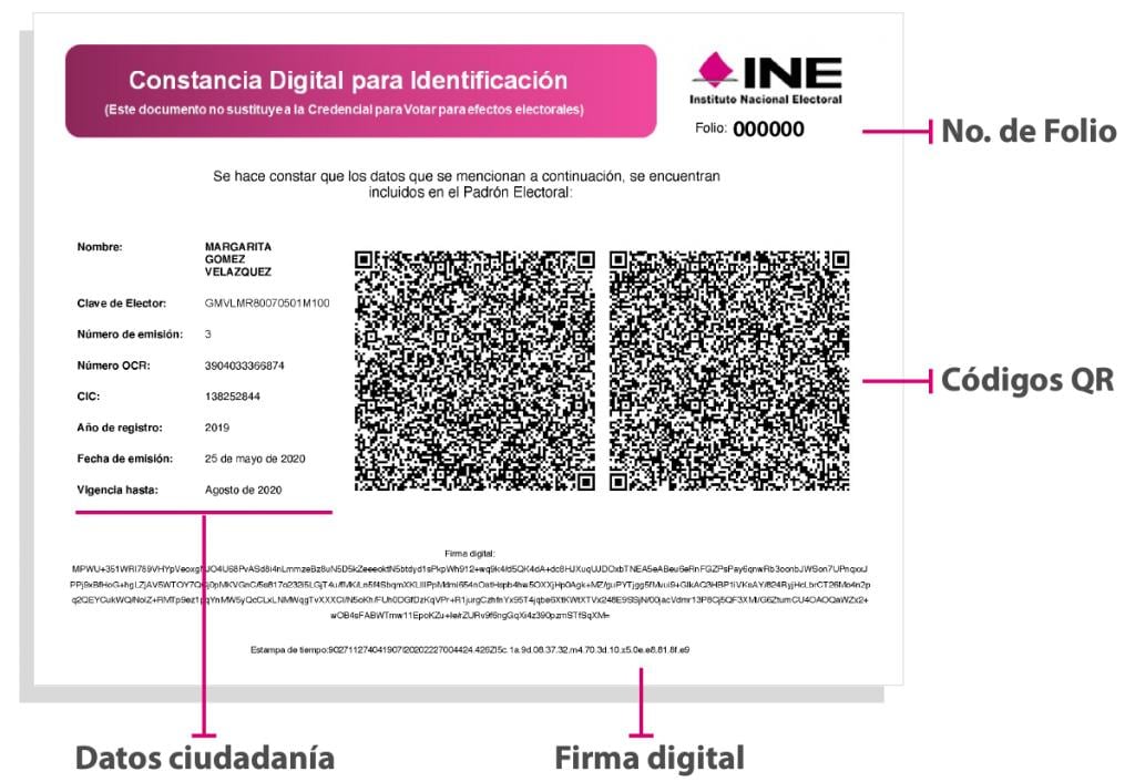 Constancia Digital del INE