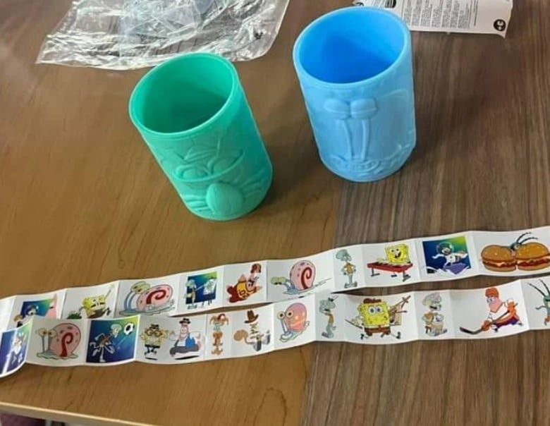 Vasos coleccionables de Bob Esponja
