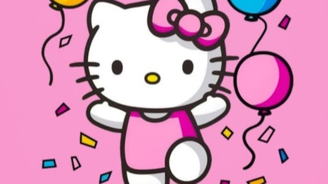 Dibujos de Hello Kitty cumpleaños para colorear: 7 plantillas bonitas por el Día del Hello Kitty