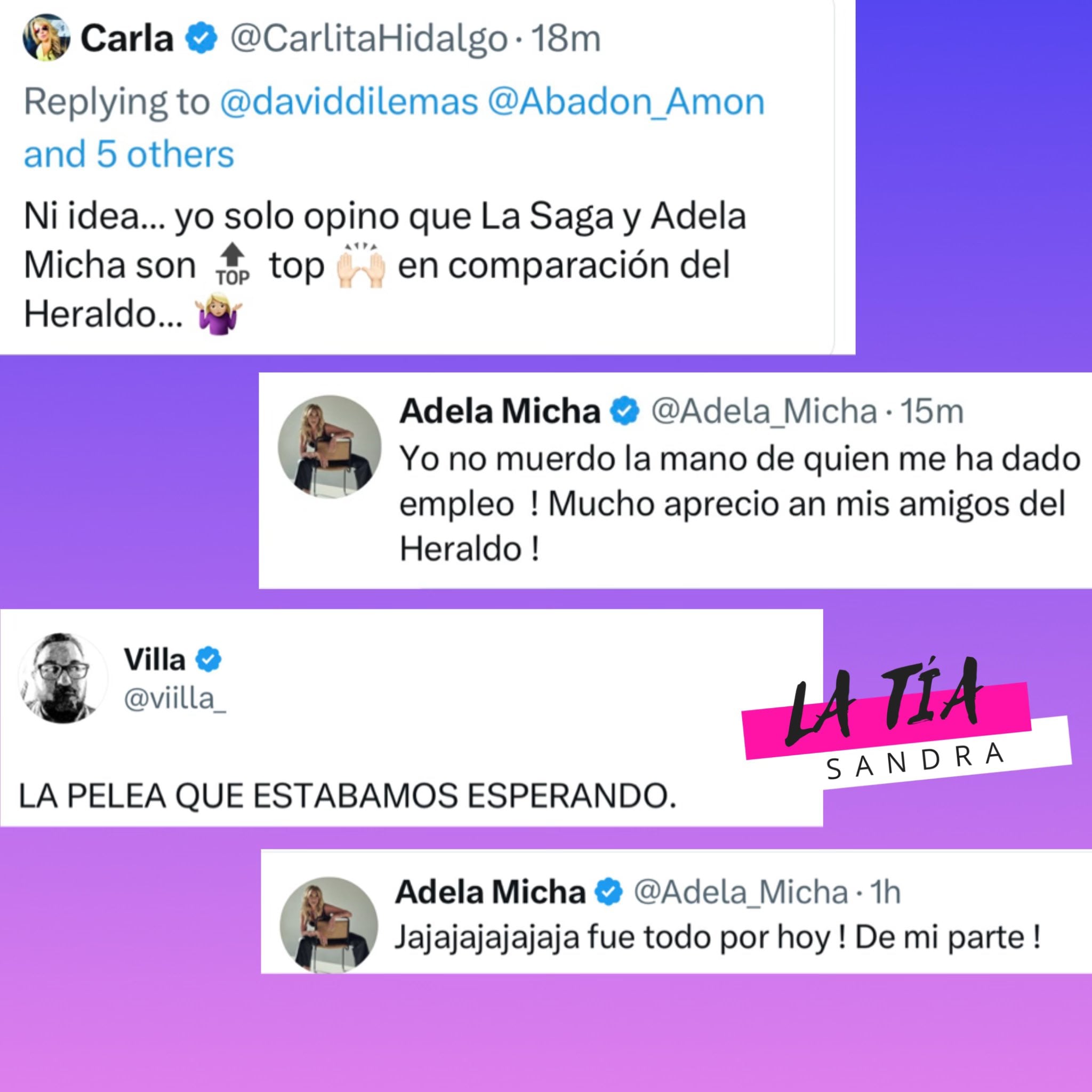 Pelea de Adela Micha y Maca Carriedo.