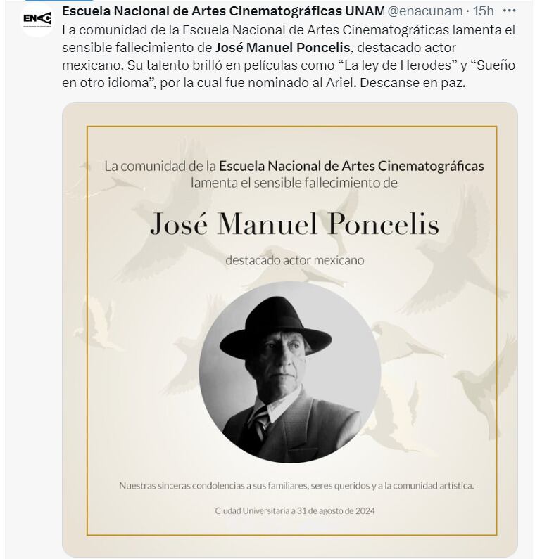 Amigos y colegas se despiden de José Manuel Poncelis