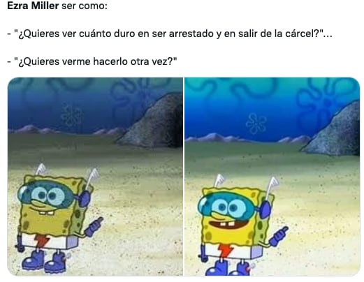 Memes de Ezra Miller y su segundo arresto