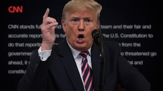 CNN acusa a Trump de censura y advierte que su veto sería ilegal