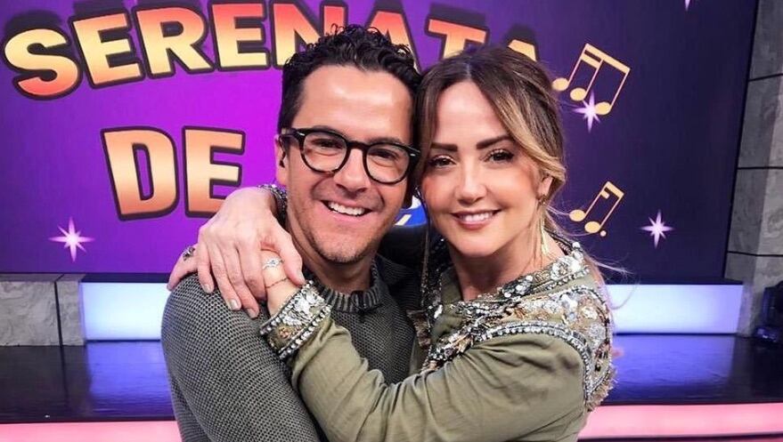 Andrea Legarreta y Mauricio Mancera reencuentro