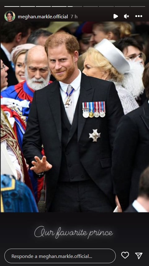 Meghan Markle al pendiente del príncipe Harry y de la coronación de Carlos III