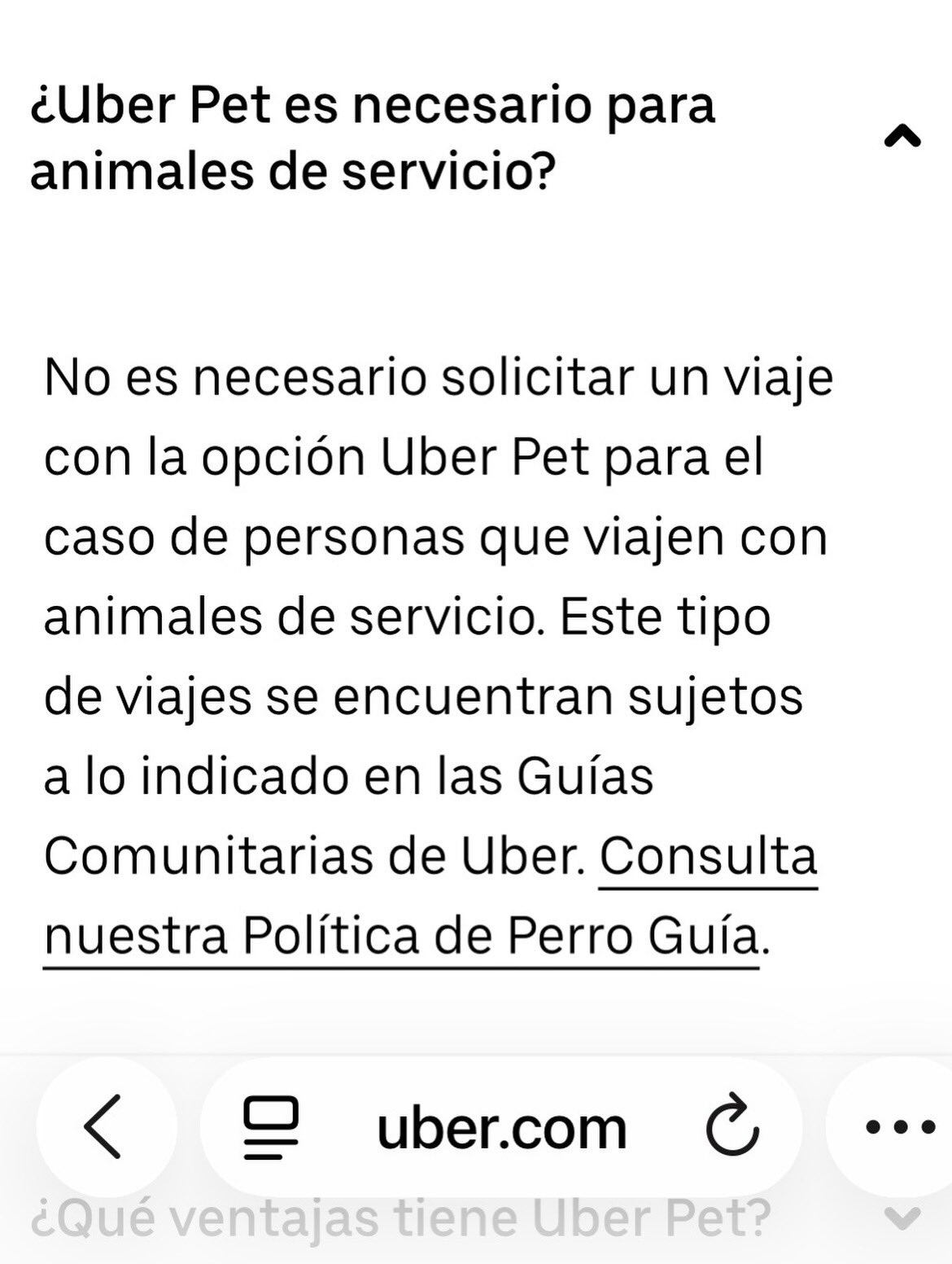 Reportan discriminación de Uber a usuaria con perro guía