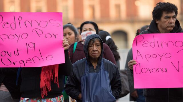 Protesta de comunidades indígenas.