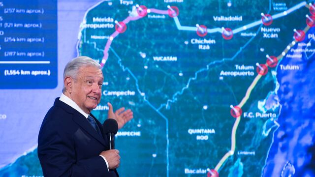 AMLO y el tramo 5 del Tren Maya en la conferencia mañanera del 28 de marzo